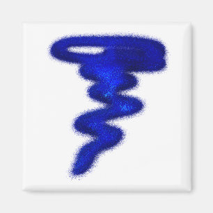 Aimant Tornade bleue