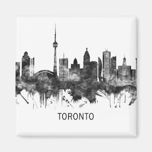 Aimant Toronto Canada Skyline BW