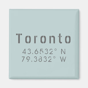 Aimant Toronto Latitude et Longitude