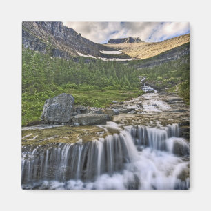 Aimant Torrent en cascade, Parc national de Glacier,