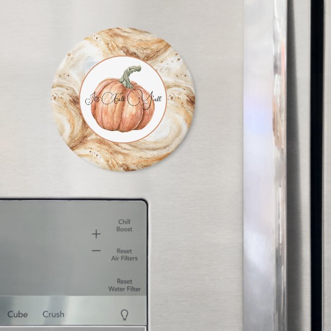 Aimant Torsades de Latte de Citrouille Automne Vous Tous (In situ (réfrigérateur))