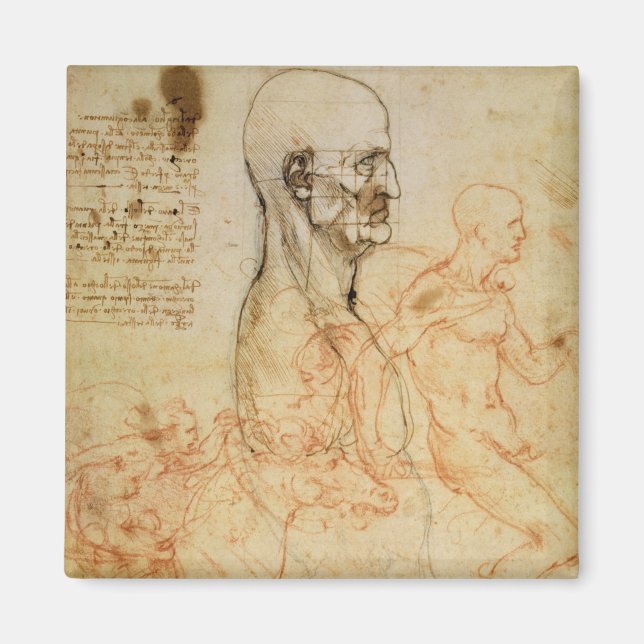 Aimant Torso of a Man in Profile, the Head Squared for Pr (Devant)