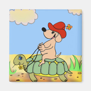 Aimant tortle "d'animaux drôles" d'aimant