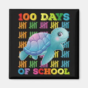 Aimant Tortue 100 Jours D'école Enseignant Élève