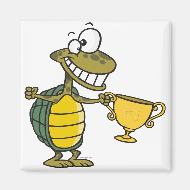 Aimant tortue championne (Devant)