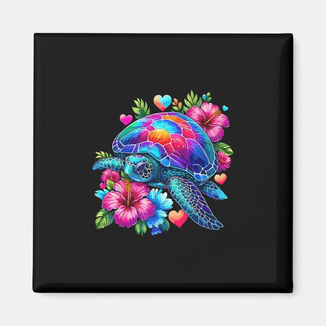 Aimant Tortue de mer hawaïenne Vacances à Hawaï Plage Été (Devant)