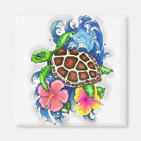 Tortue de mer tropicale