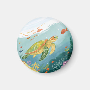 Aimant Tortue de peinture