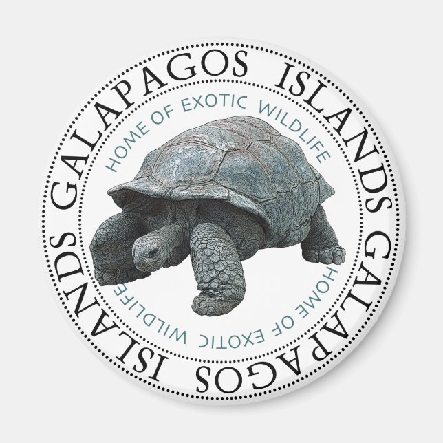 Aimant Tortue des îles Galapagos (Devant)