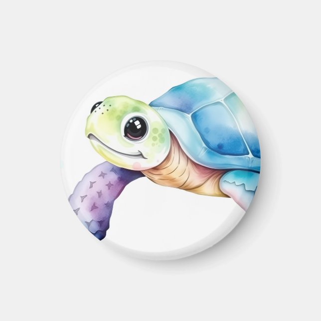 Aimant Tortue Mignonne (Devant)