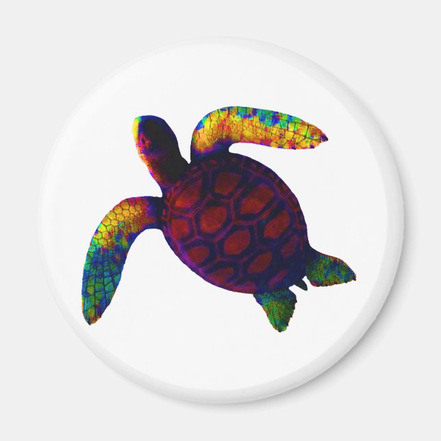 Aimant Tortue rouge Le MUSÉE Zazzle Cadeaux (Devant)