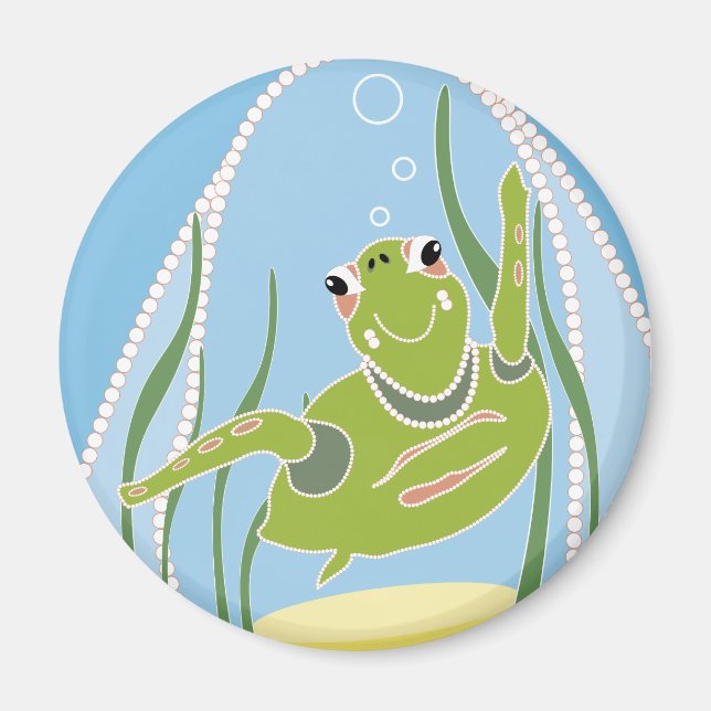 Aimant Tortue tendance (Devant)