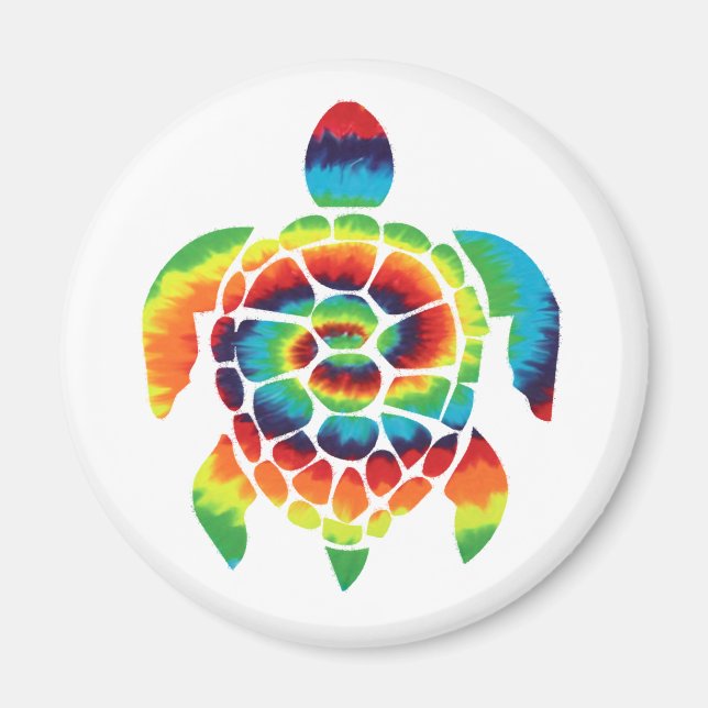 Aimant Tortue Tie Dye  (Devant)