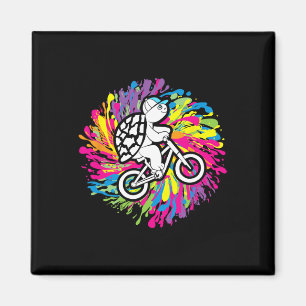 Aimant Tortue Vtt Cyclisme Vtt Passionné Tortue Terrestre