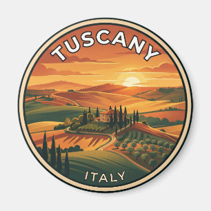 Aimant Toscane Italie Campagne Coucher de soleil Italie