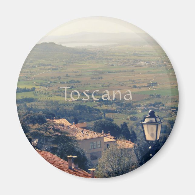 Aimant Toscane. Italie. Cortona (Devant)