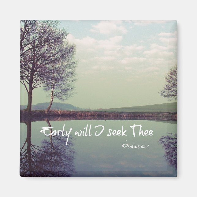 Aimant Tôt Je Chercherai Le Verset De La Bible (Devant)