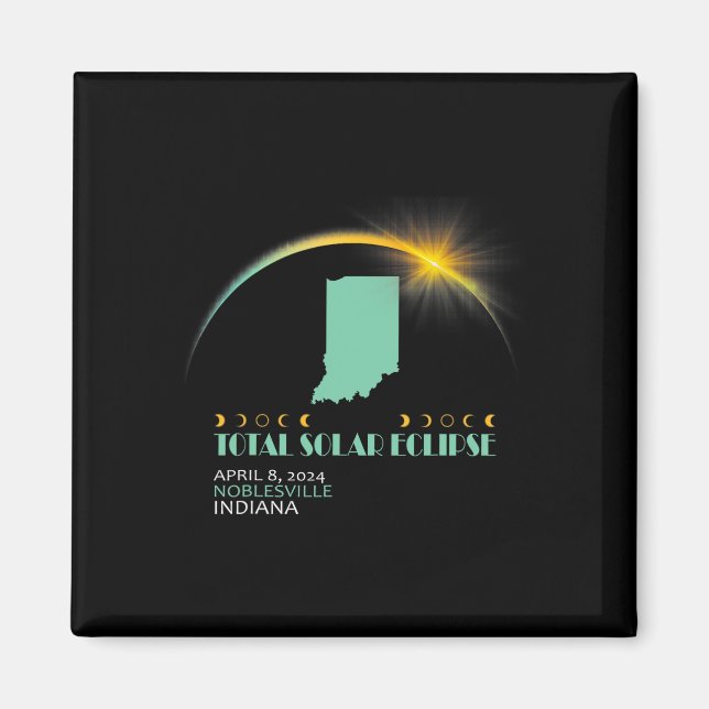 Aimant Total 2024 Éclipse solaire 2024 040824 (Devant)