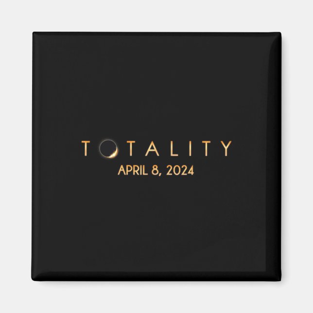 Aimant Total Éclipse solaire 04 08 2024 Totalité (Devant)