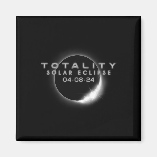 Aimant Total Éclipse Solaire 04.08.2024 Totalité 2 (Devant)