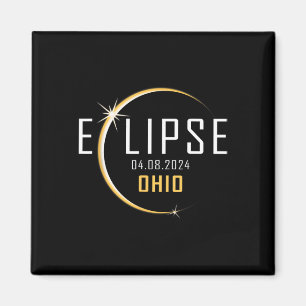 Aimant Total Éclipse Solaire 2024 Ohio Amérique Printemps