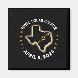 Aimant Total Éclipse Solaire 2024 Totalité 8 avril 2024 A