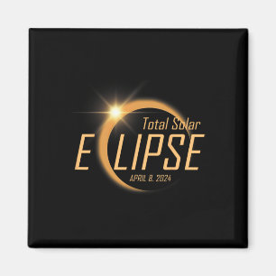 Aimant Total Éclipse Solaire 8 avril 2024 Totalité Astron