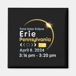 Aimant Total Éclipse Solaire À Erie Pennsylvanie En Avril