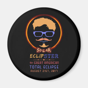 Aimant Total Éclipse Solaire Août 21 2017 Drôle Hipster