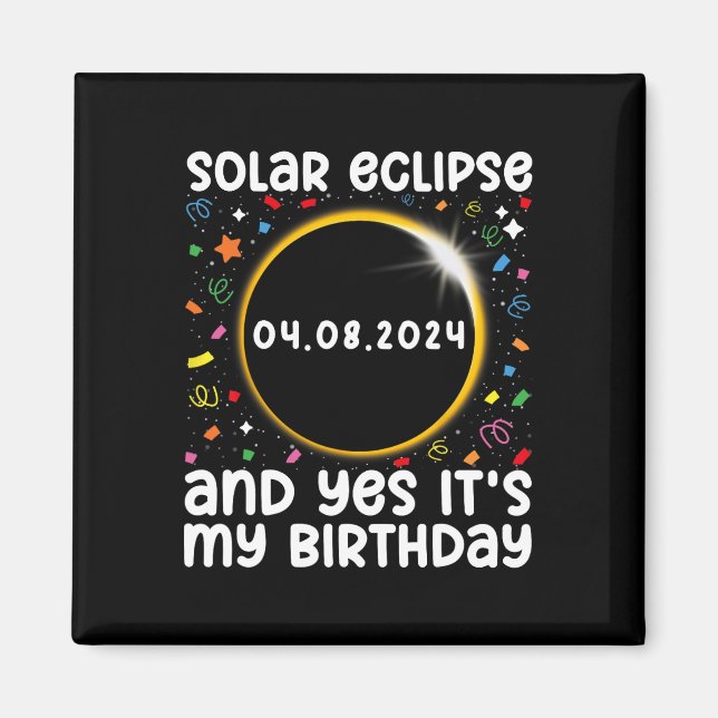Aimant Total Éclipse Solaire Et Oui C'Est #39 ; #39 ; s M (Devant)