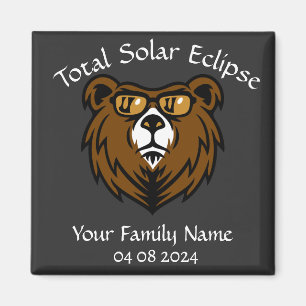 Aimant Total Éclipse Solaire Personnaliser