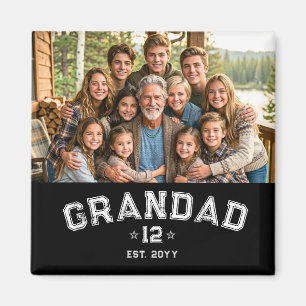 Aimant Total Grands Photo Varsity Grand-père Est Année Hé