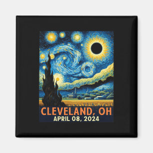 Aimant Total Solaire Eclipse 2024 Cleveland Ohio Starry N