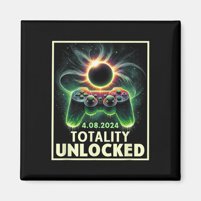 Aimant Total Solar Eclipse 2024 Contrôleur de jeu vidéo g (Devant)