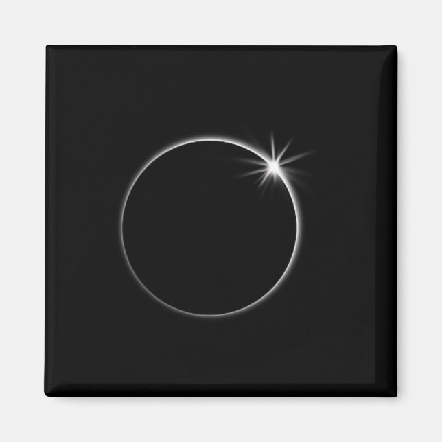 Aimant Total Solar Eclipse US American Flag Totalité 04,0 (Devant)