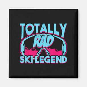 Aimant Totalement Rad Ski Legend Retro Vintage 80s 90s Sk