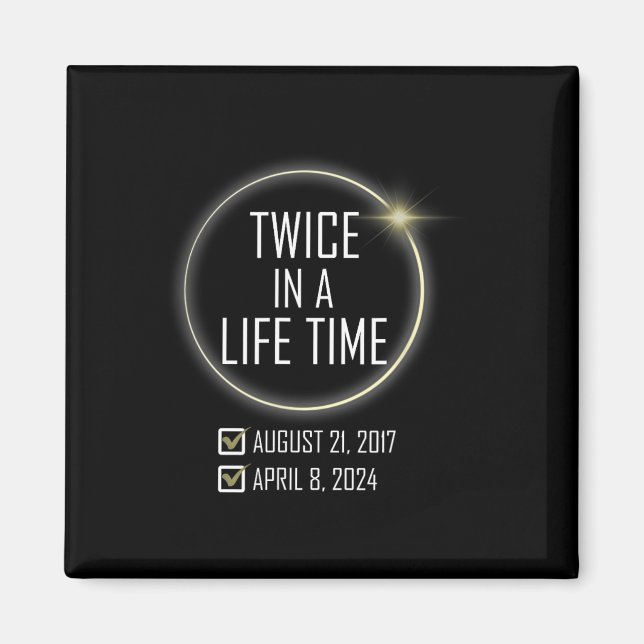 Aimant Totalité 04 08 24 Total Éclipse Solaire 2024 7 (Devant)