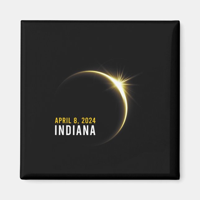 Aimant Totalité 04 08 24 Total Solaire Eclipse 2024 India (Devant)
