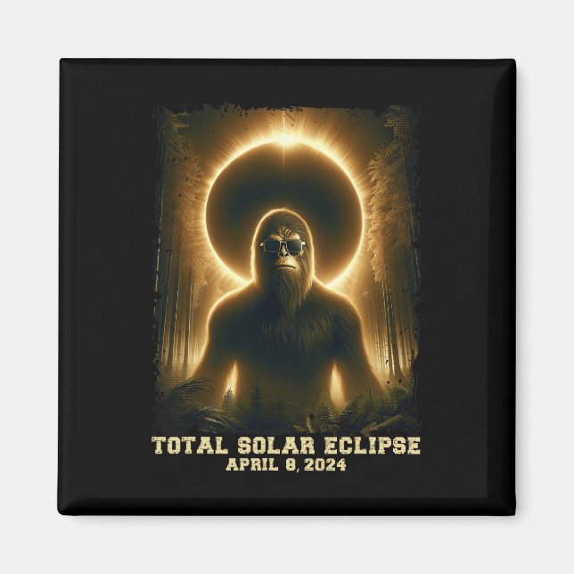 Aimant Totalité 8 avril 2024 Éclipse solaire totale (Devant)