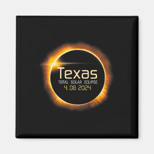 Aimant Totalité de Solar Eclipse Texas Usa 2024