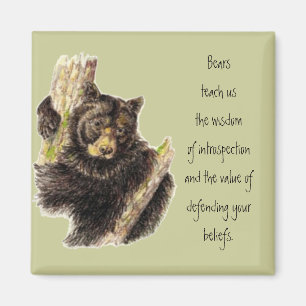 Aimant Totem animal, ours nature, guide d'esprit