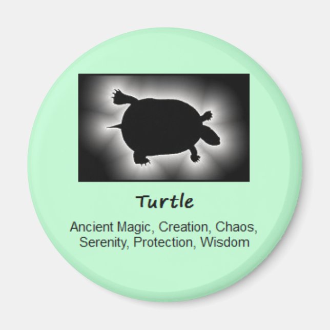 Aimant Totem de tortue Esprit animal Signification (Devant)