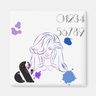 Aimant Touche de couleurs aquarelles