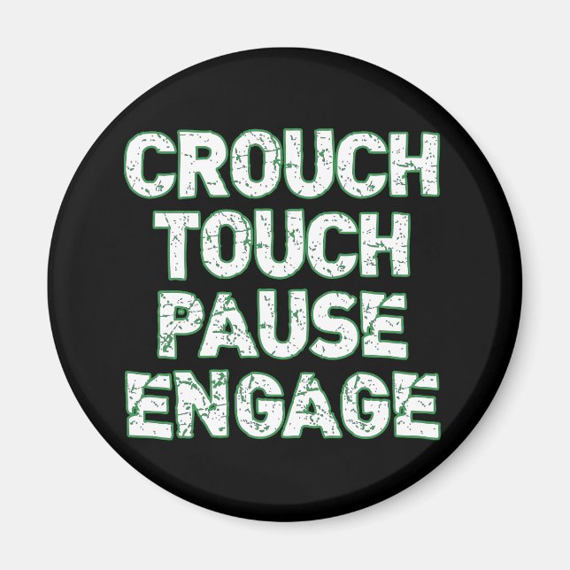 Aimant Toucher Crouch Pause Engager Tee - shirts de rugby (Devant)