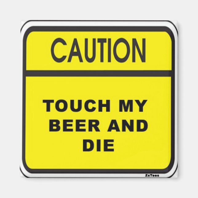 Aimant Toucher la bière et la mort (Devant)