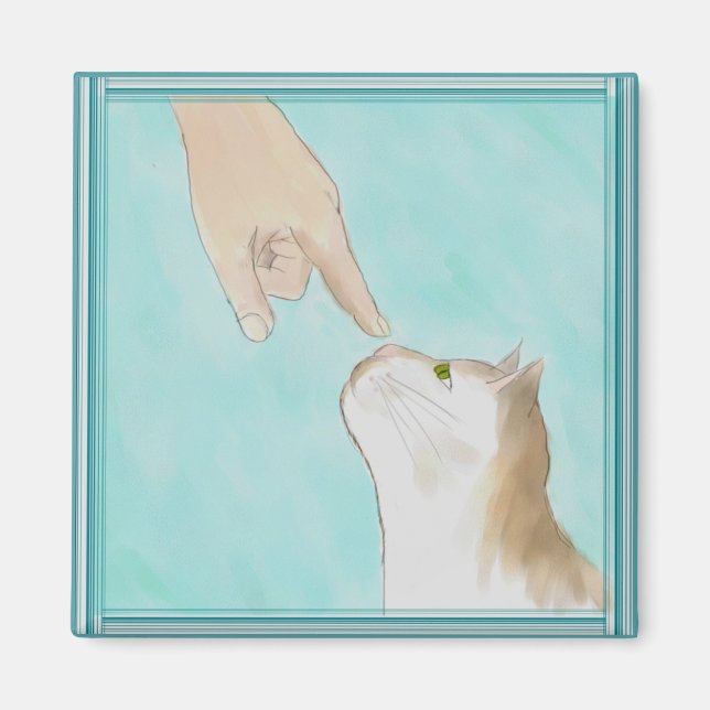 Aimant Toucher l'aimant du nez de Kitty (Devant)