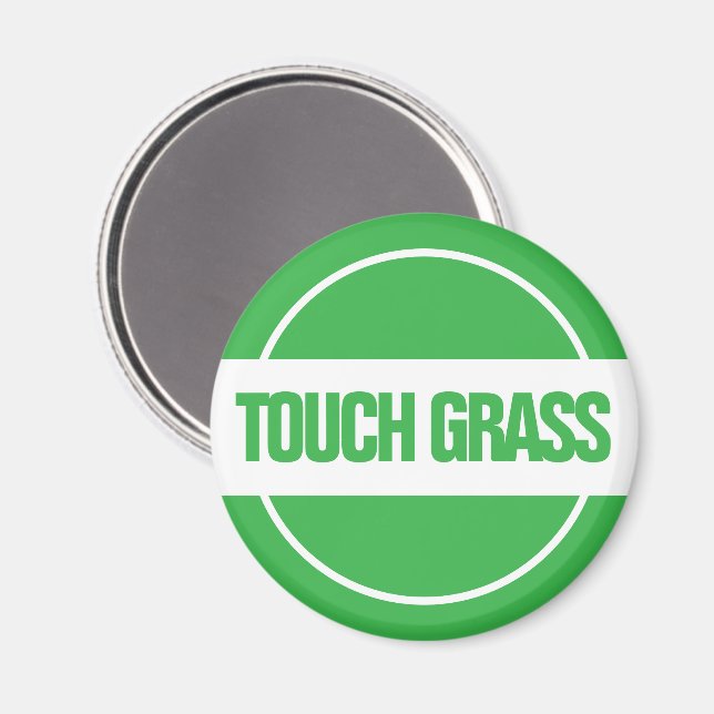 Aimant Toucher l'herbe (Recto/Verso)