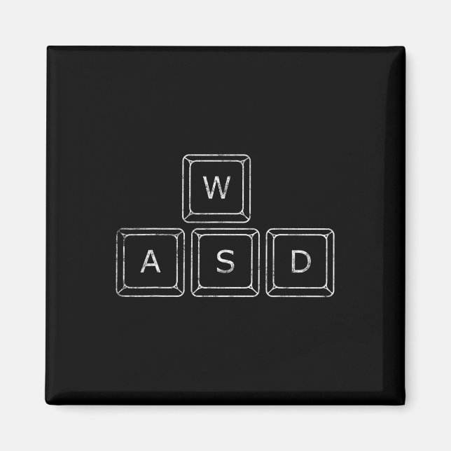Aimant Touches Wasd pour joueur Pc Cadeau de jeu informat (Devant)