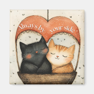Aimant Toujours à côté de votre côté Cosy Chats Ballotte