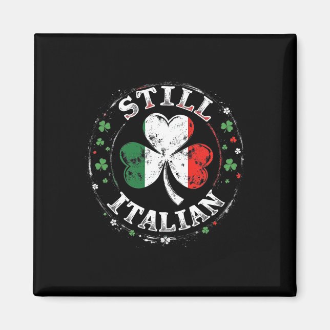Aimant Toujours italien avec la Saint-Patrick Shamrock am (Devant)